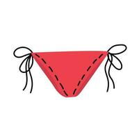 nager costume bikini illustration vecteur