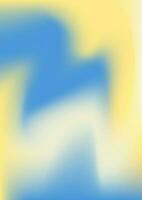 doux pente Ukraine drapeau. engrener pente Contexte. abstrait fluide des illustrations dans y2k esthétique. métal bannière. arc en ciel prospectus. modèle pour brochure, bannière, fond d'écran, mobile filtrer. vecteur