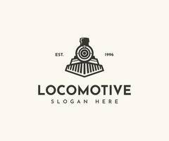 ancien vieux locomotive train logo conception modèle vecteur