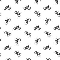 vélo sans couture modèle noir blanche. monochrome Contexte vecteur illustration