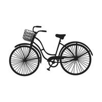 bicyclette silhouette vecteur illustration