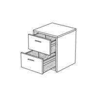 étagère meubles conception, élément graphique illustration modèle vecteur