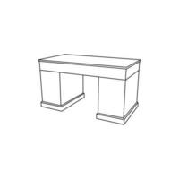 icône meubles ligne art vecteur, minimaliste illustration conception vecteur