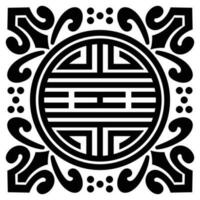 chinois traditionnel de bon augure symboles modèle élément vecteur