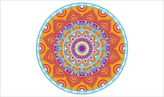 minimal coloré mandala Contexte conception vecteur