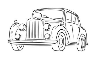 illustration de ancien voiture vecteur