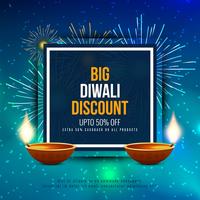 Résumé de l'offre de vente Happy Diwali vecteur