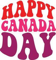 content Canada jour, Canada journée conception, érable feuille agrafe art, juillet premier fête, Canada journée décoration, vecteur