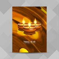 Abstrait Joyeux Diwali festival brochure design vecteur