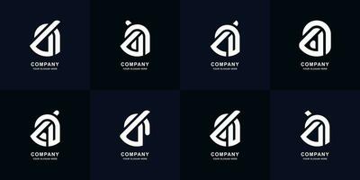 collection lettre aa ou un B monogramme logo conception vecteur