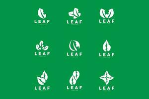 vert feuille logo, écologie Naturel plante vecteur, la nature conception, illustration modèle icône vecteur