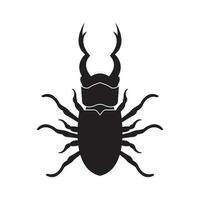 klaxon scarabée icône logo, illustration conception modèle vecteur. vecteur