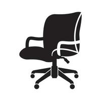 Bureau chaise logo icône, vecteur illustration modèle conception.
