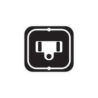 électrique prise icône logo illustration conception modèle. vecteur