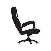 Bureau chaise logo icône, vecteur illustration modèle conception.