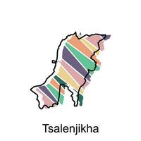 carte de tsalenjikha, vecteur illustration conception modèle, vecteur illustration haute qualité carte de le américain Etat de Géorgie