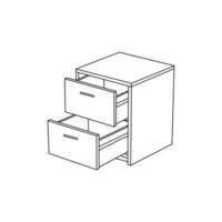 meubles icône de étagère conception, élément graphique illustration modèle vecteur