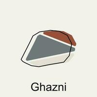 carte de ghazni moderne géométrique logo, abstrait, dessins concept, logo, logotype élément pour modèle. vecteur