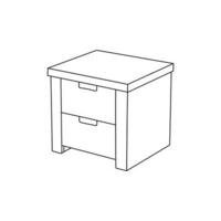 table minimaliste intérieur icône meubles ligne art vecteur, minimaliste illustration conception vecteur