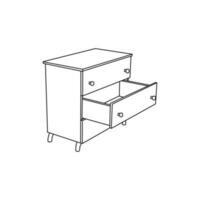 meubles conception de armoire, élément graphique illustration modèle vecteur
