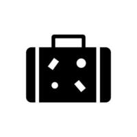 vecteur élément de bagage, glyphe icône.