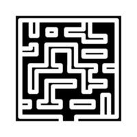 blé Labyrinthe l'automne saison glyphe icône vecteur illustration