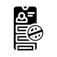 fichier Nier glyphe icône vecteur illustration