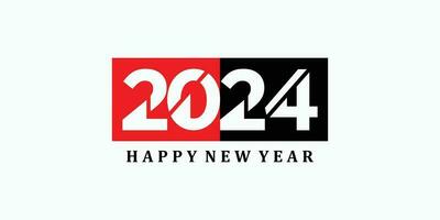 2024 content Nouveau année logo conception vecteur