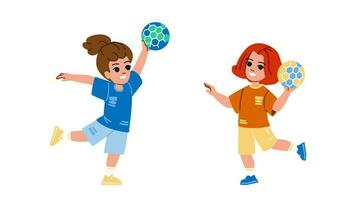 handball enfant vecteur