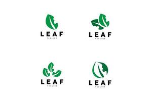 vert feuille logo, écologie Naturel plante vecteur, la nature conception, illustration modèle icône vecteur