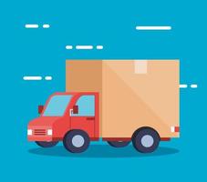 camion de livraison service logistique vecteur