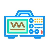 oscilloscope électrique ingénieur Couleur icône vecteur illustration