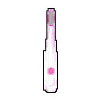 Plastique dent brosse Jeu pixel art vecteur illustration