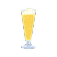 mousse bière verre dessin animé illustration vectorielle vecteur