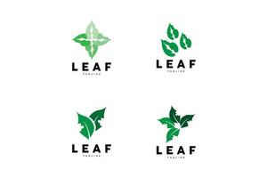 vert feuille logo, écologie Naturel plante vecteur, la nature conception, illustration modèle icône vecteur