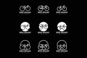 bicyclette logo. vélo sport branche vecteur, Facile minimaliste transport conception, modèle, silhouette vecteur