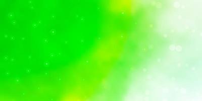 fond de vecteur vert clair avec des étoiles colorées illustration colorée dans un style abstrait avec thème étoiles dégradées pour téléphones portables