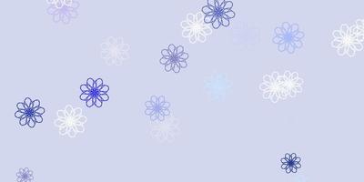 toile de fond naturel vecteur violet clair avec des fleurs