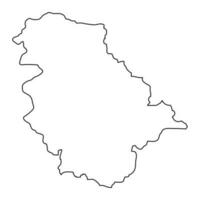 jammu et Cachemire Région carte, administratif division de Inde. vecteur illustration.