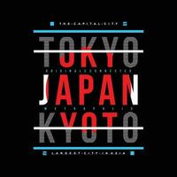 tokyo Japon Kyoto graphique, typographie vecteur, illustration, pour impression t chemise, avec tokyo Japon moderne style vecteur