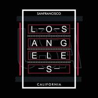 los angeles graphique illustration, typographie vecteur, pour décontractée t chemise impression vecteur