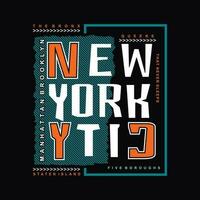 Nouveau york ville graphique conception, typographie vecteur, illustration, pour impression t chemise, cool moderne style vecteur