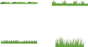 herbe feuilles illustration vecteur icône. dessin animé herbe feuille icône vecteur illustration pour conception décoration et illustration.vecteur pro