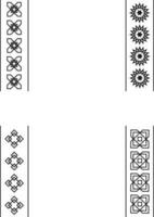 coeur islamique Cadre collection pour conception décoration modèle, bannière, etc. vecteur illustration