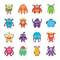 monstre personnages pack vecteur