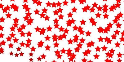 disposition vectorielle rouge clair avec illustration colorée d'étoiles brillantes dans un style abstrait avec motif d'étoiles dégradées pour les pages de destination des sites Web vecteur