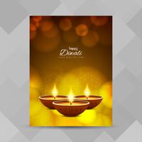 Abstrait Joyeux Diwali festival brochure design vecteur