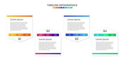 infographie chronologie modèle pour 1 an. affaires infographie chronologie conception avec 12 pas ou options. pouvez être utilisé pour flux de travail, calendrier mises en page, schémas, présentations. vecteur illustration