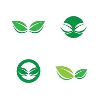 conception de vecteur de feuille darbre logo concept écologique