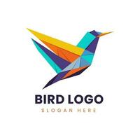 modèle de conception de vecteur de logo oiseau